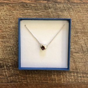 HEART SHAPED STERLING SILVER 17” Necklace